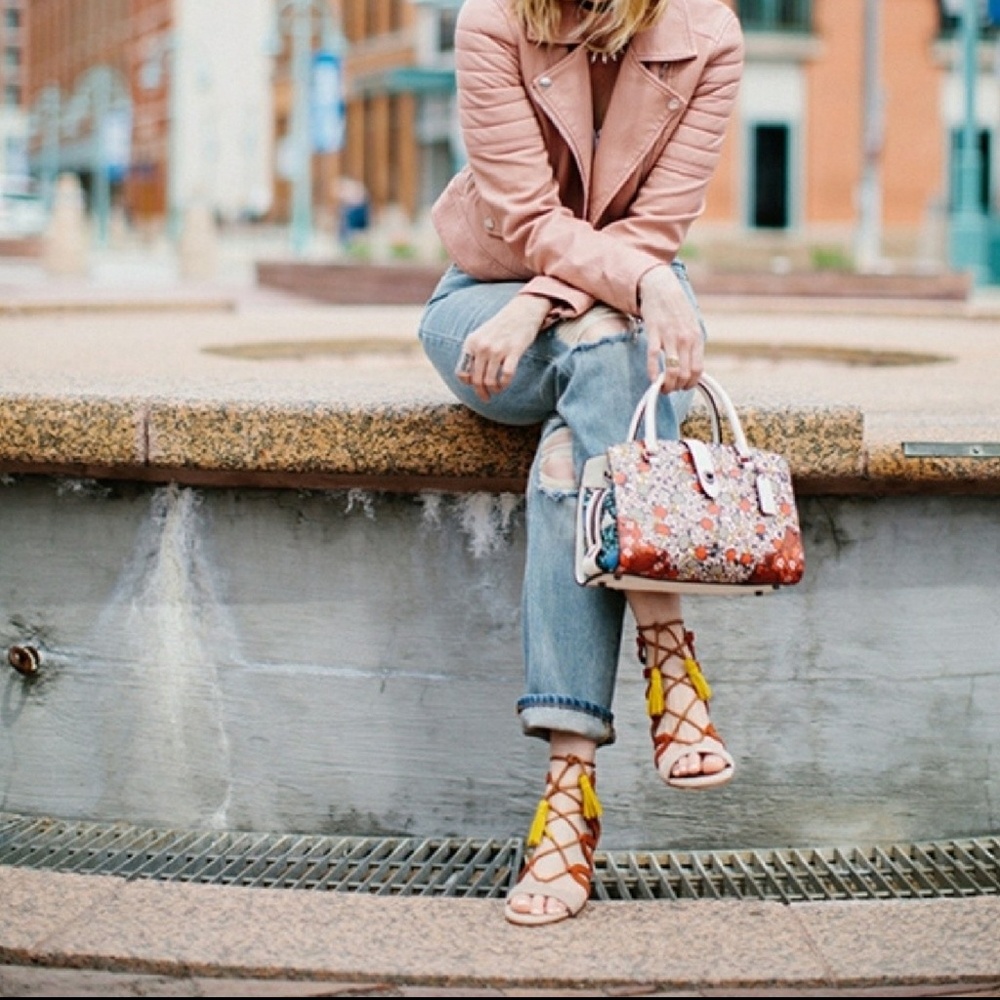 Sassy Marc Fisher Gilly Lace-Up Sandals - Picture 1 of 7
